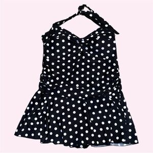 Polkadot One-Piece Swim Suit
